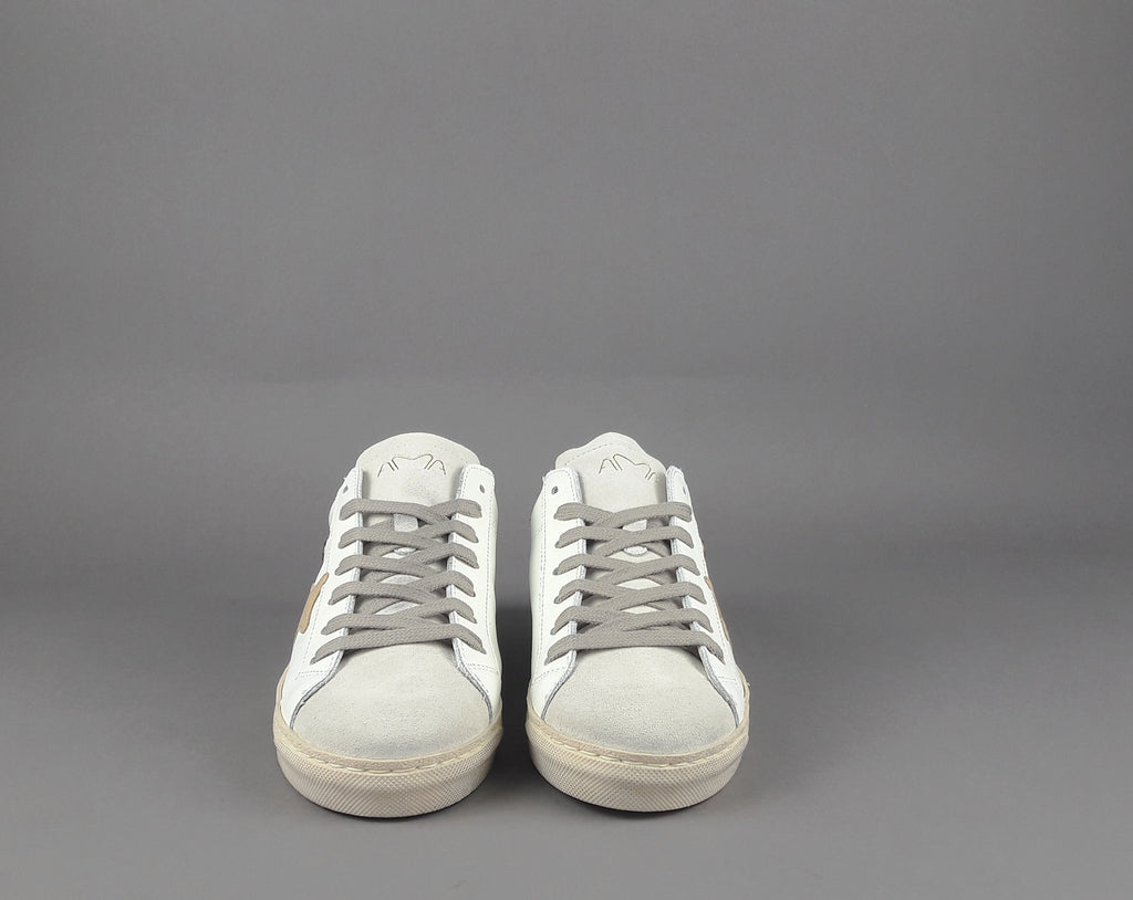 Ama Brand Sneakers Donna Snk Pelle Bianco