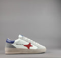 Ama Brand Sneakers Uomo Slam Pelle Bianco Grigio Chiaro