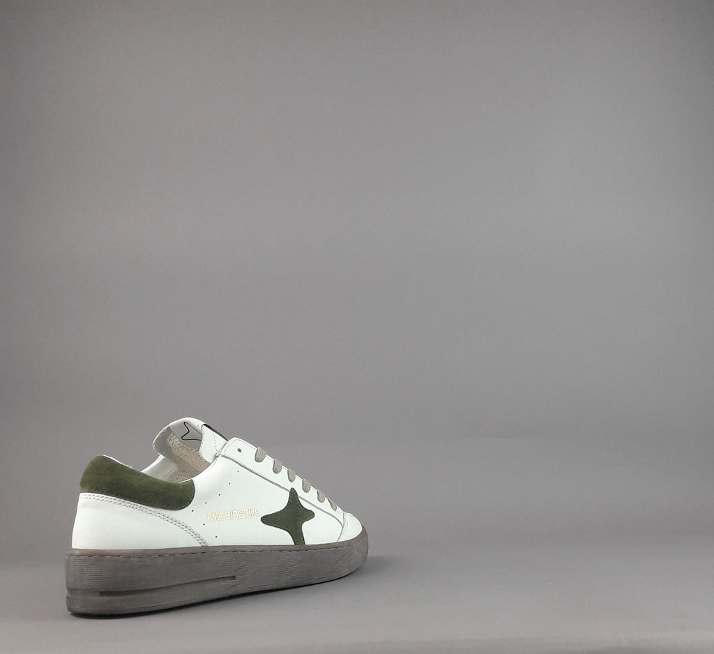 Ama Brand Sneakers Uomo Slam Pelle Bianco
