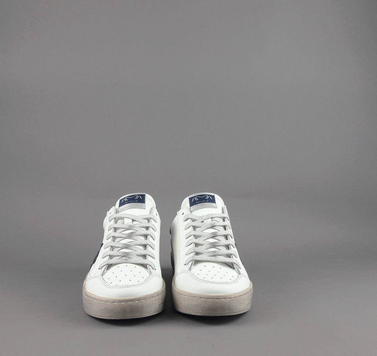 Ama Brand Sneakers Uomo Slam Pelle Bianco