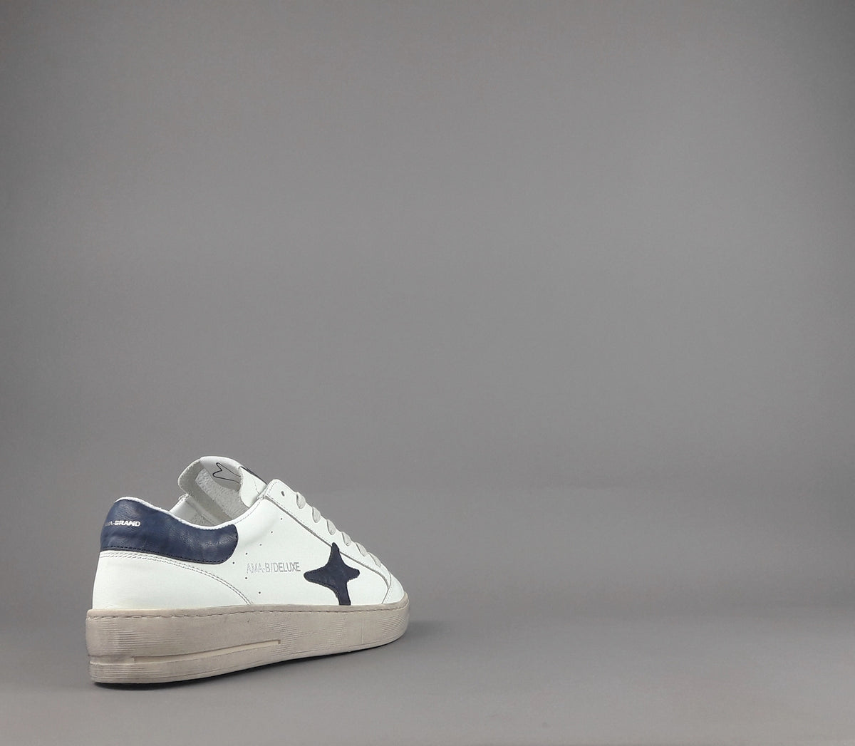 Ama Brand Sneakers Uomo Slam Pelle Bianco