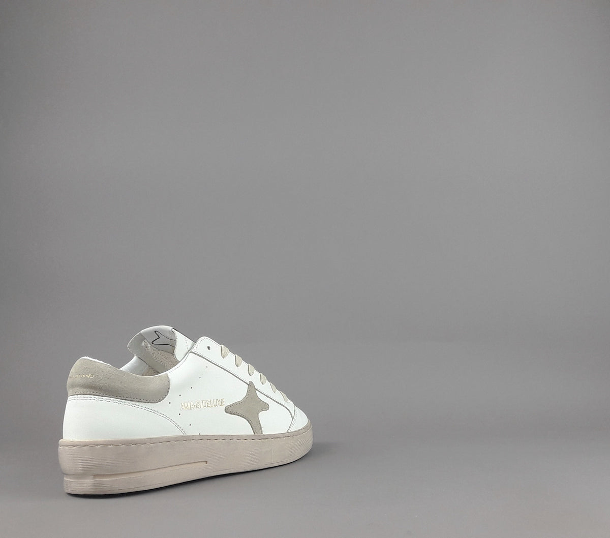 Ama Brand Sneakers Uomo Slam Pelle Bianco