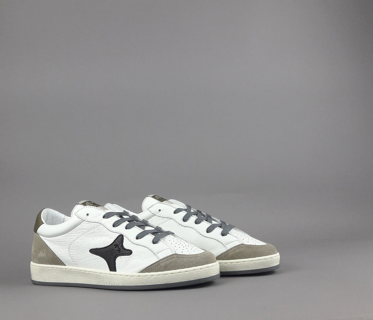 Ama Brand Sneakers Uomo Sun Pelle Bianco
