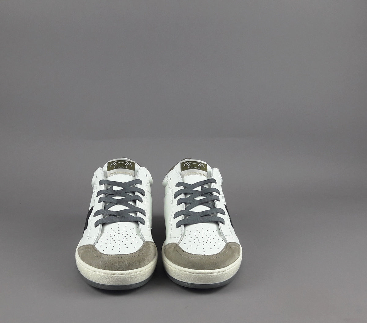 Ama Brand Sneakers Uomo Sun Pelle Bianco
