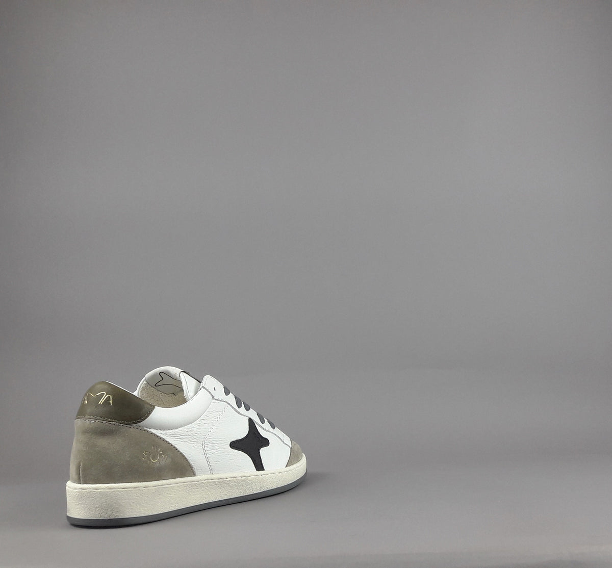 Ama Brand Sneakers Uomo Sun Pelle Bianco