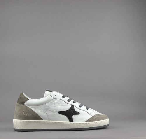Ama Brand Sneakers Uomo Sun Pelle Bianco