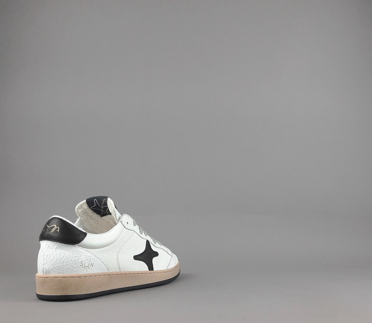 Ama Brand Sneakers Uomo Sun Pelle Bianco