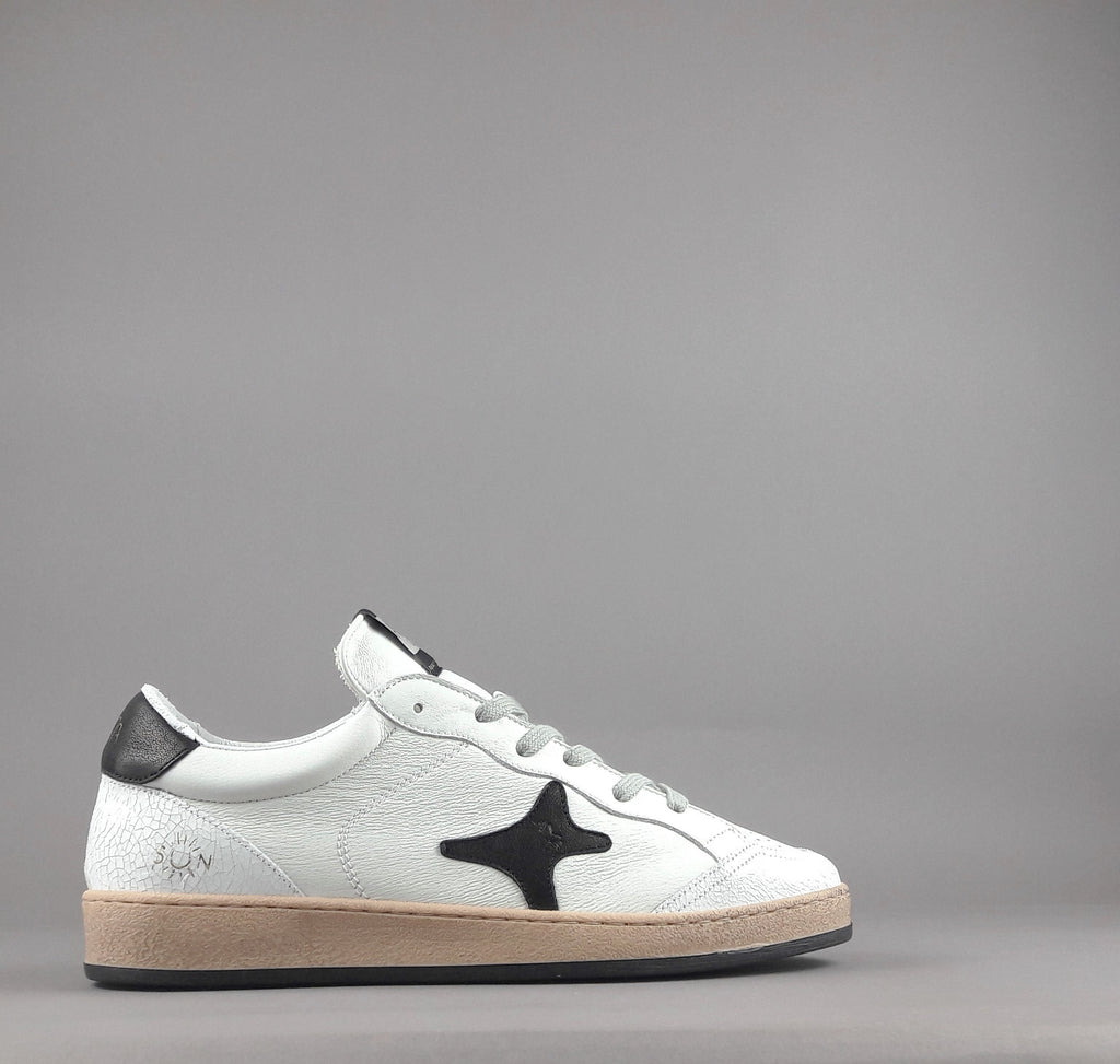 Ama Brand Sneakers Uomo Sun Pelle Bianco