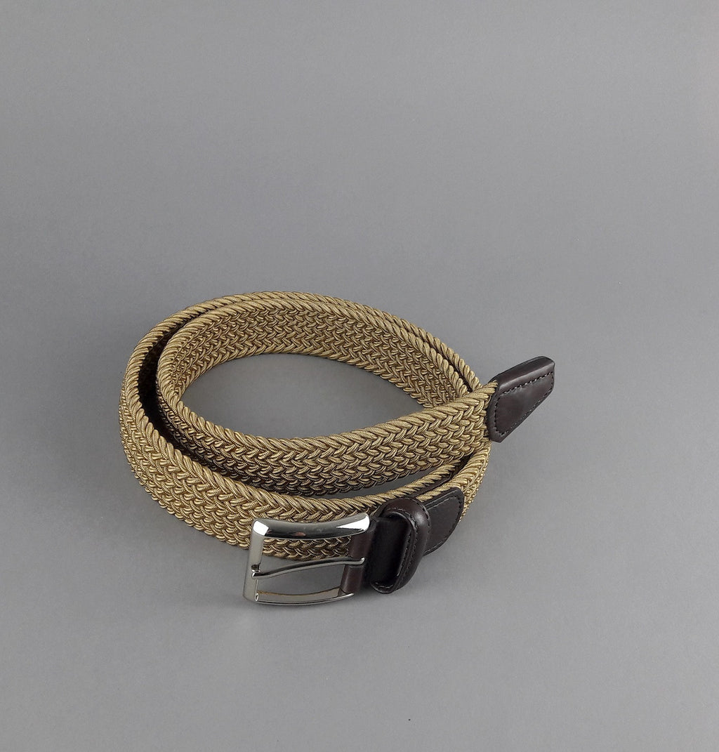 Anderson's Cintura Uomo Tessuto Elastico Beige