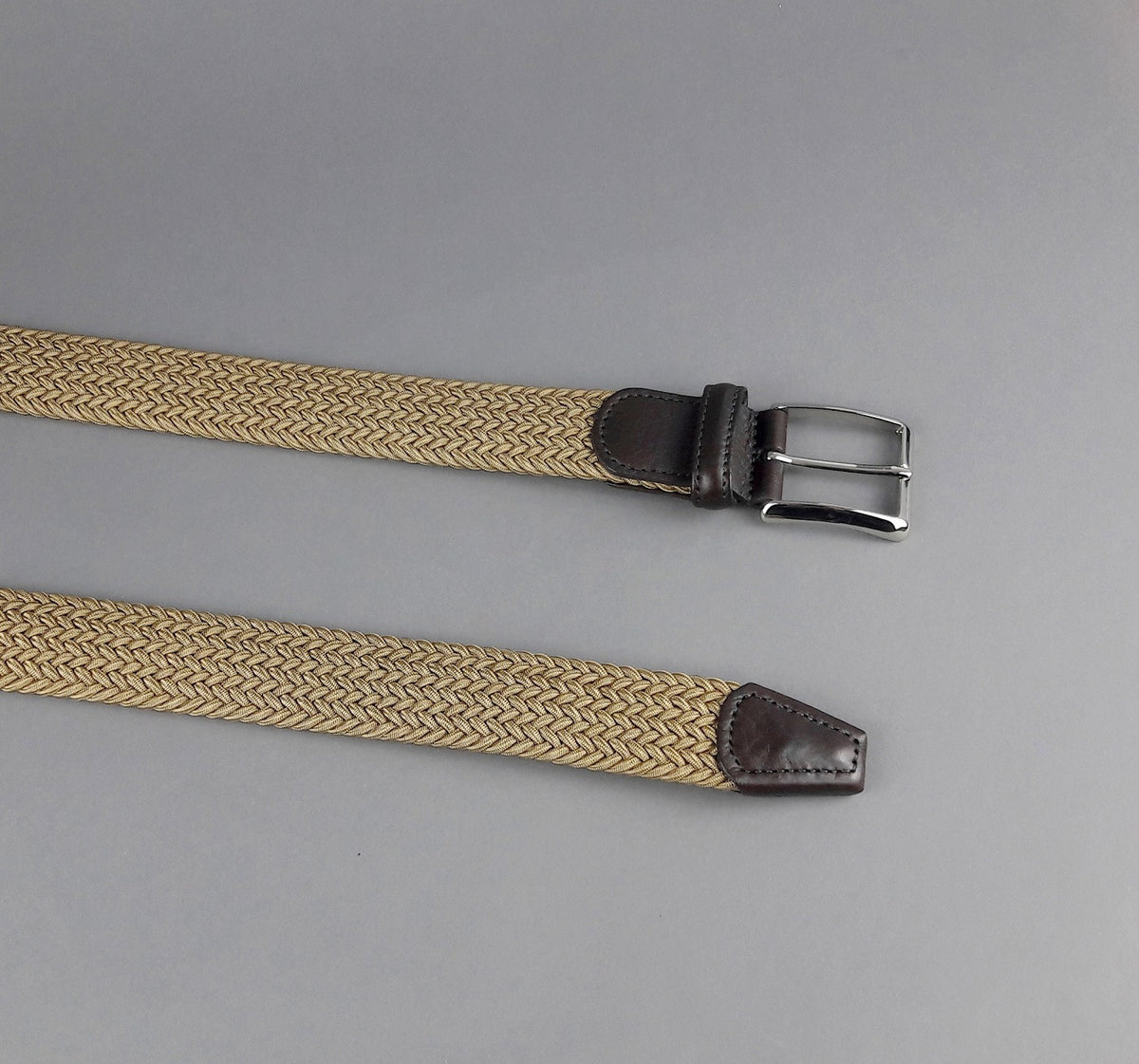 Anderson's Cintura Uomo Tessuto Elastico Beige