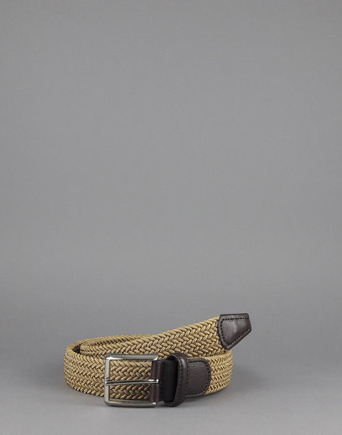 Anderson's Cintura Uomo Tessuto Elastico Beige