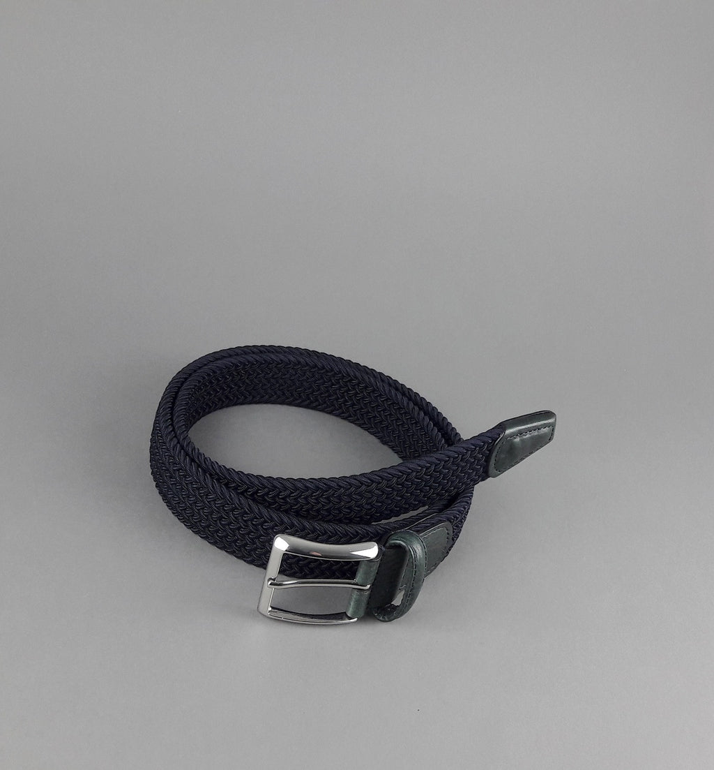 Anderson's Cintura Uomo Tessuto Elastico Blu Scuro