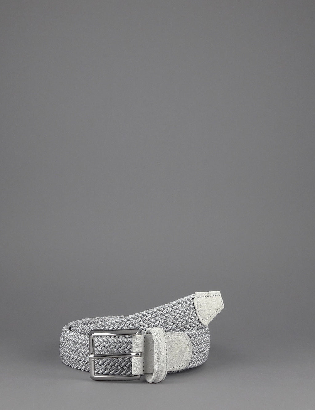 Anderson's Cintura Uomo Tessuto Elastico Grigio Chiaro