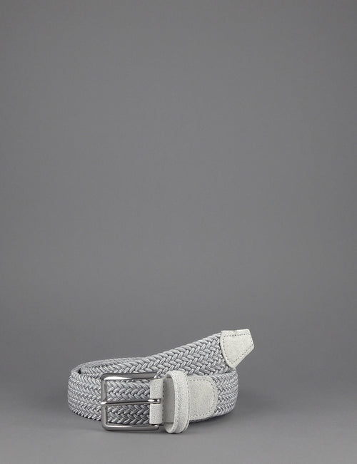 Anderson's Cintura Uomo Tessuto Elastico Grigio Chiaro
