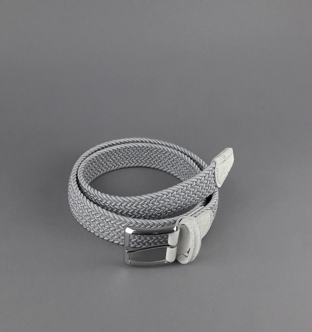 Anderson's Cintura Uomo Tessuto Elastico Grigio Chiaro
