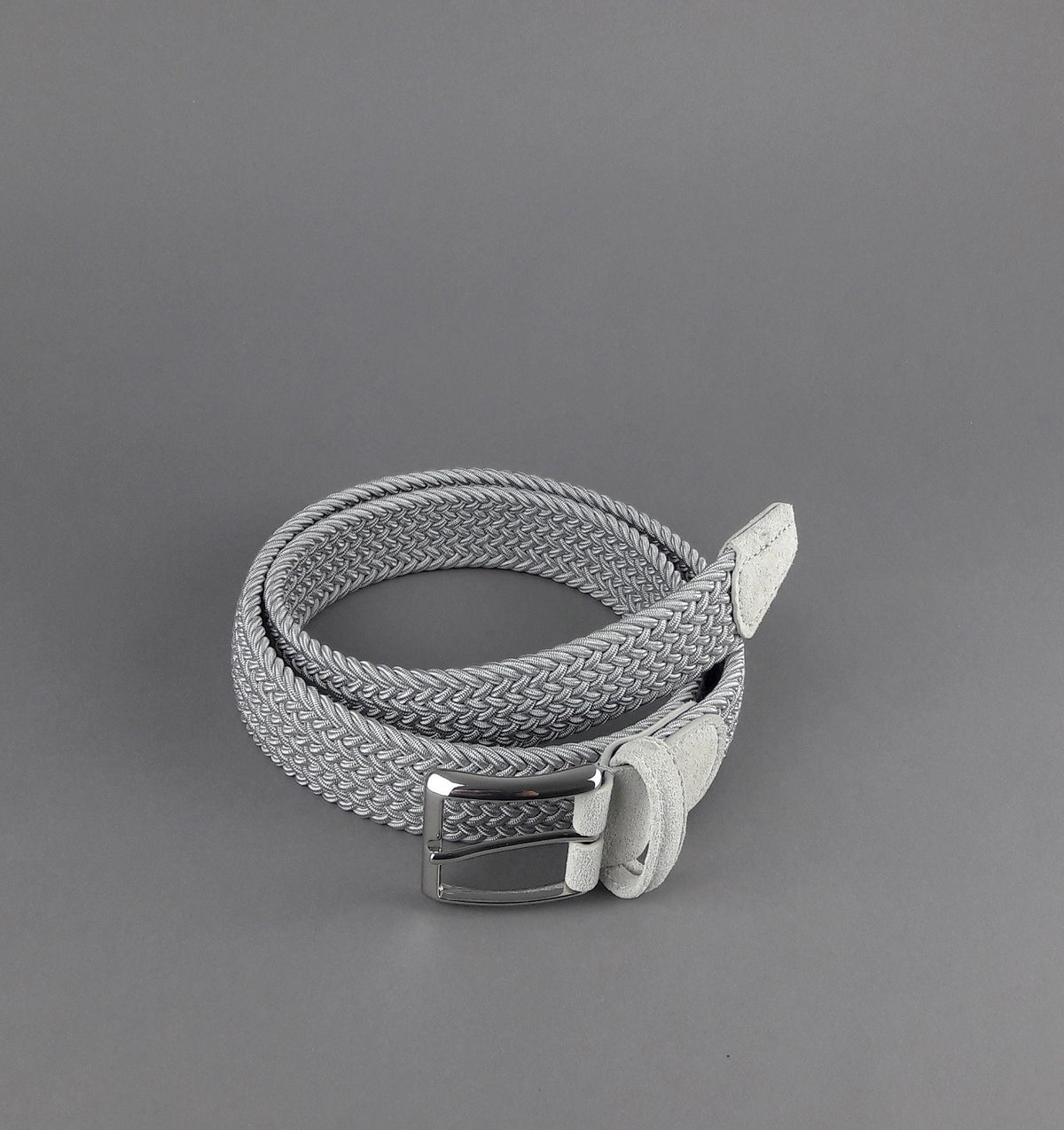 Anderson's Cintura Uomo Tessuto Elastico Grigio Chiaro