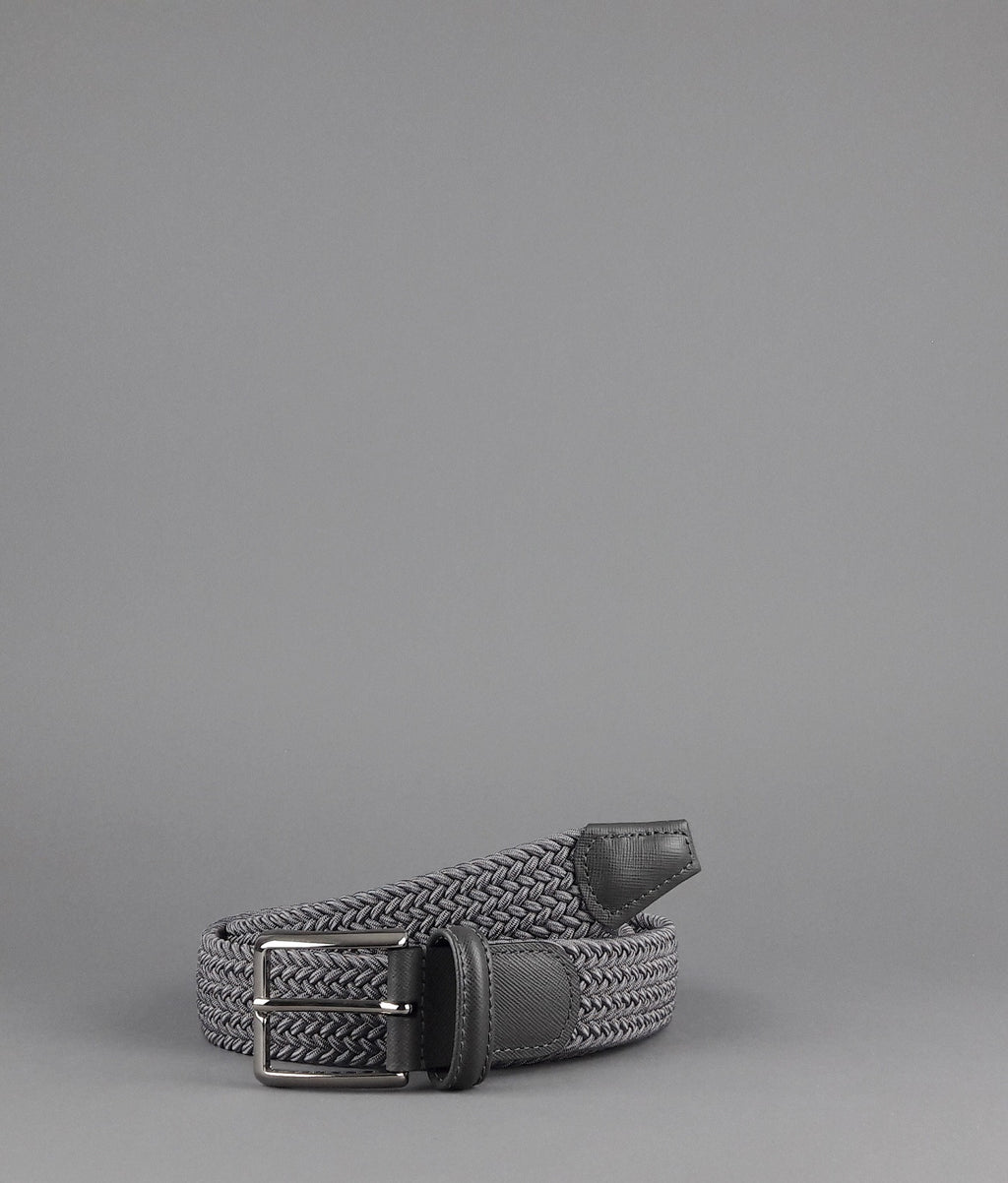 Anderson's Cintura Uomo Tessuto Elastico Grigio