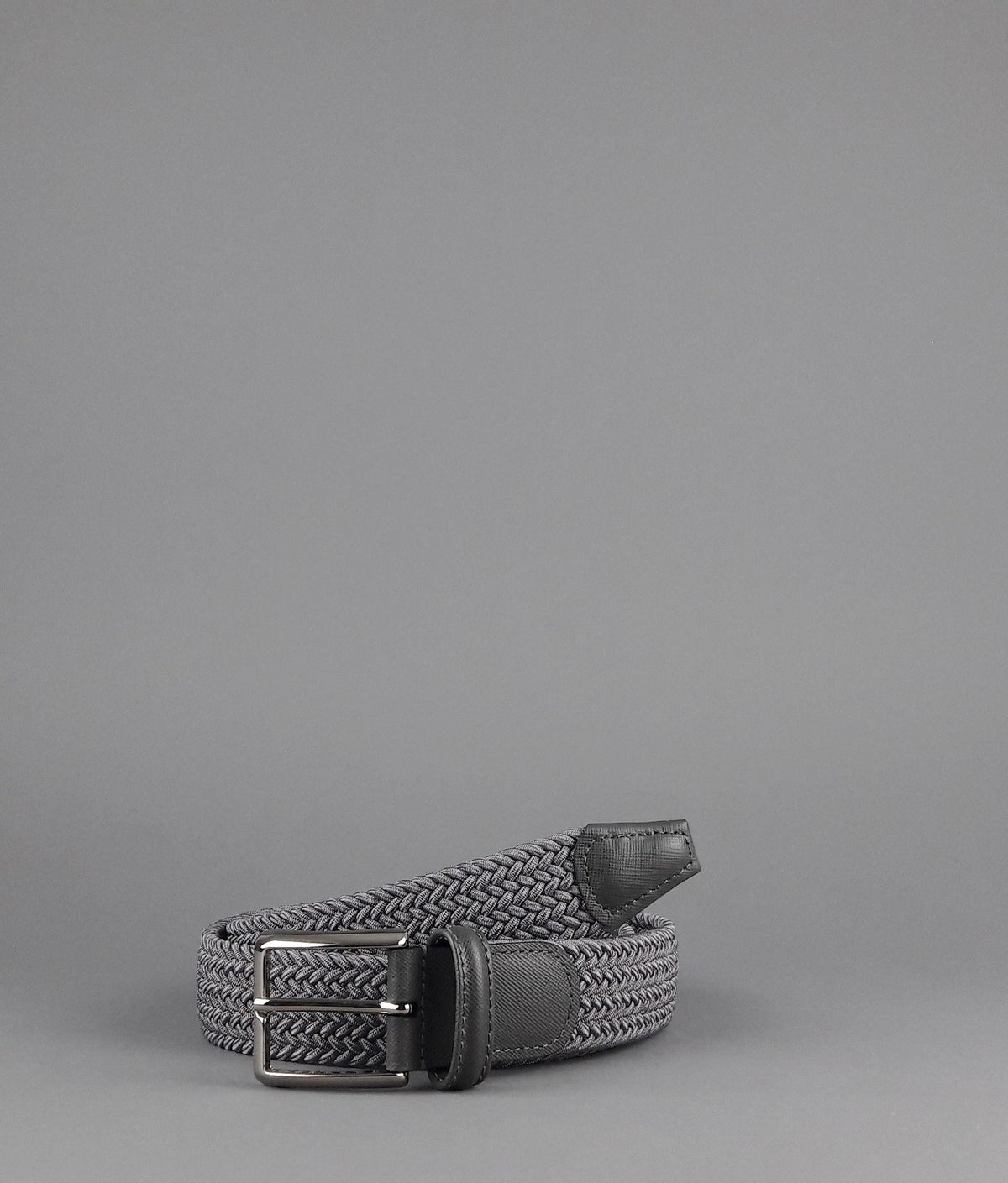 Anderson's Cintura Uomo Tessuto Elastico Grigio