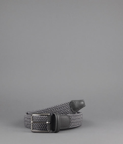 Anderson's Cintura Uomo Tessuto Elastico Grigio