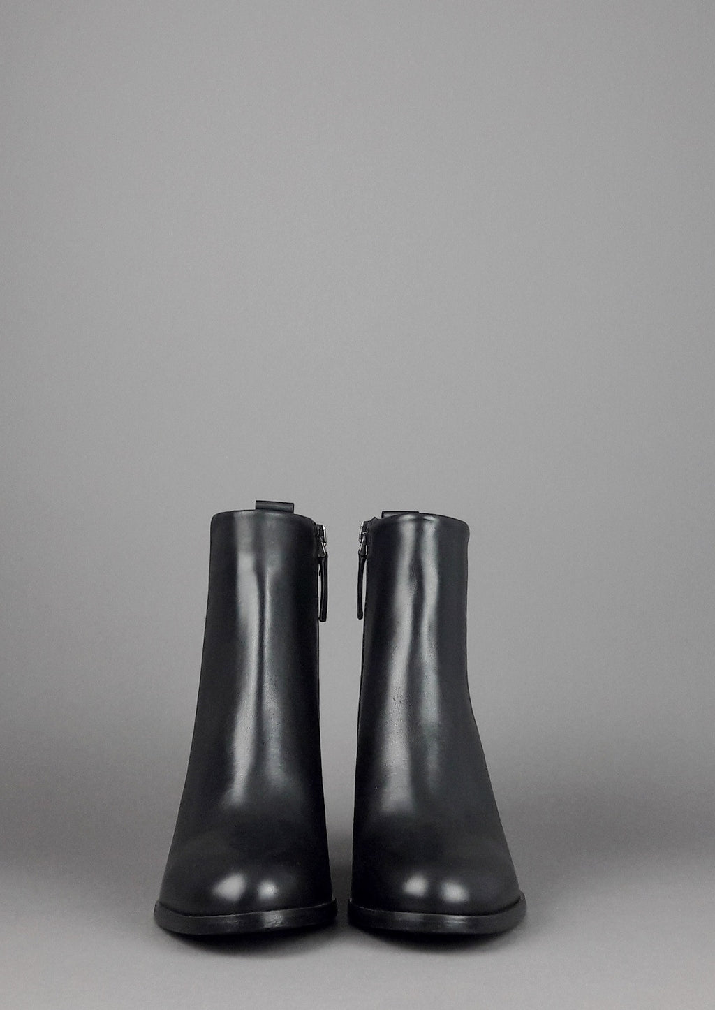 Archyve Stivaletto Donna Liscio Pelle Nero Cerniera Laterale