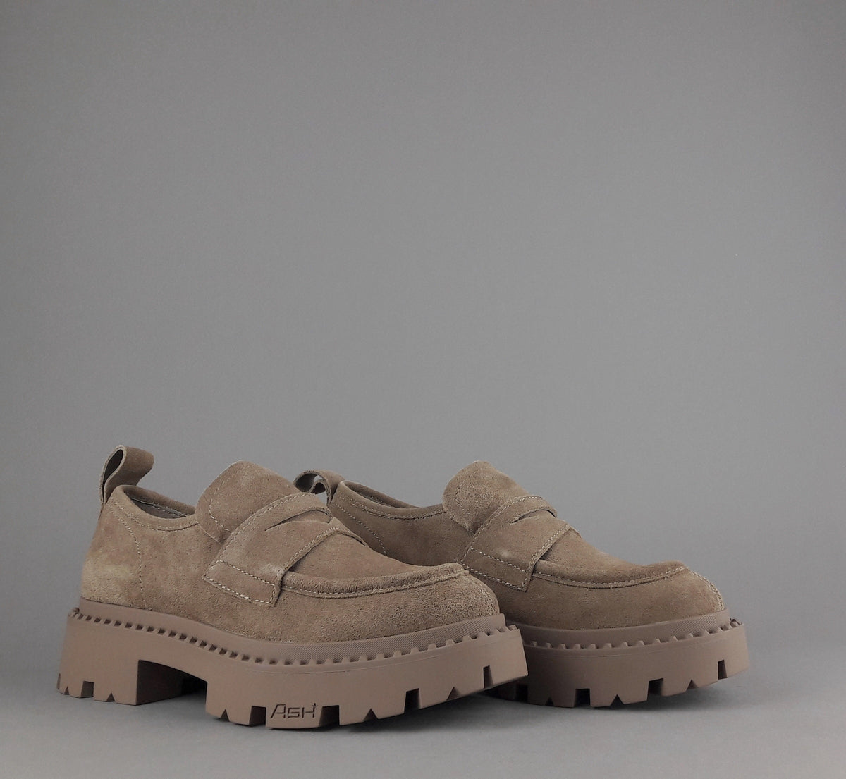 ASH Mocassini Donna Genial Camoscio Cammello