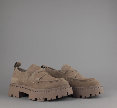 ASH Mocassini Donna Genial Camoscio Cammello