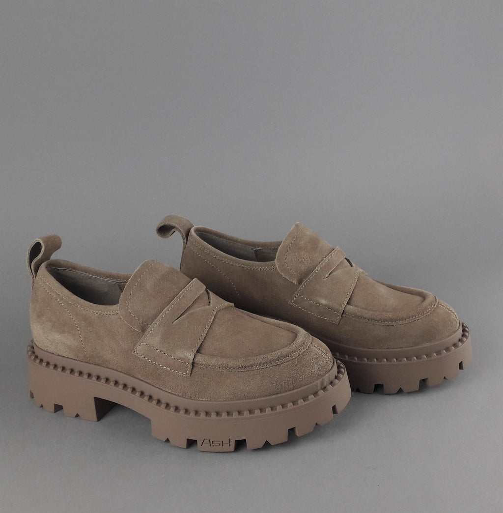ASH Mocassini Donna Genial Camoscio Cammello
