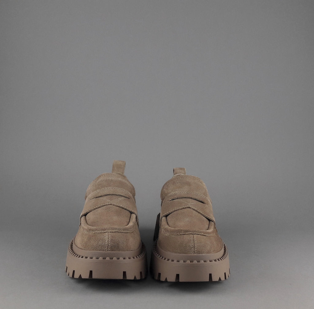 ASH Mocassini Donna Genial Camoscio Cammello