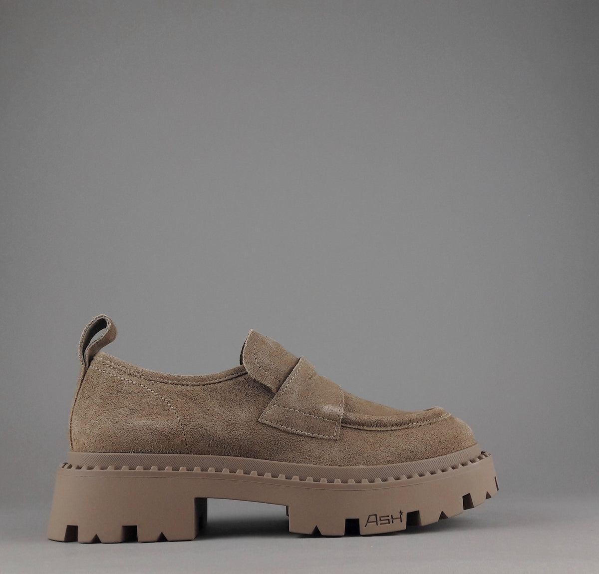 ASH Mocassini Donna Genial Camoscio Cammello