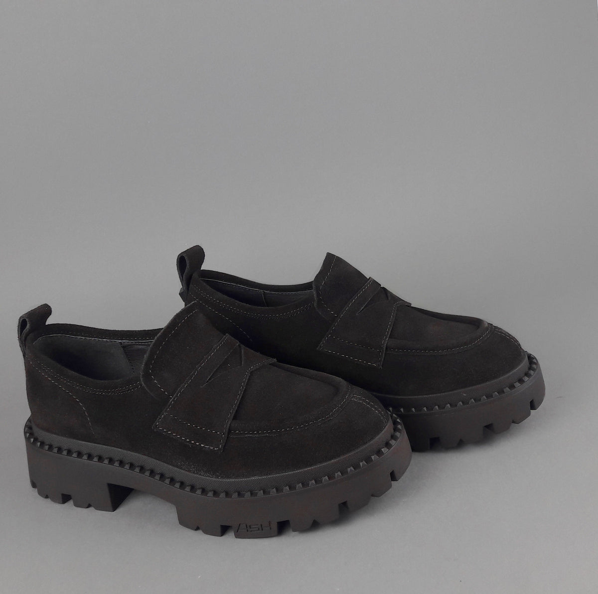 ASH Mocassini Donna Genial Studs Camoscio Testa Di Moro