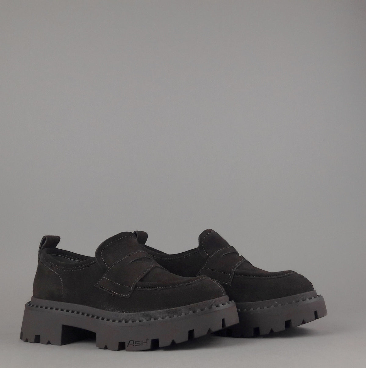 ASH Mocassini Donna Genial Studs Camoscio Testa Di Moro