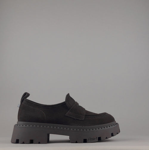 ASH Mocassini Donna Genial Studs Camoscio Testa Di Moro