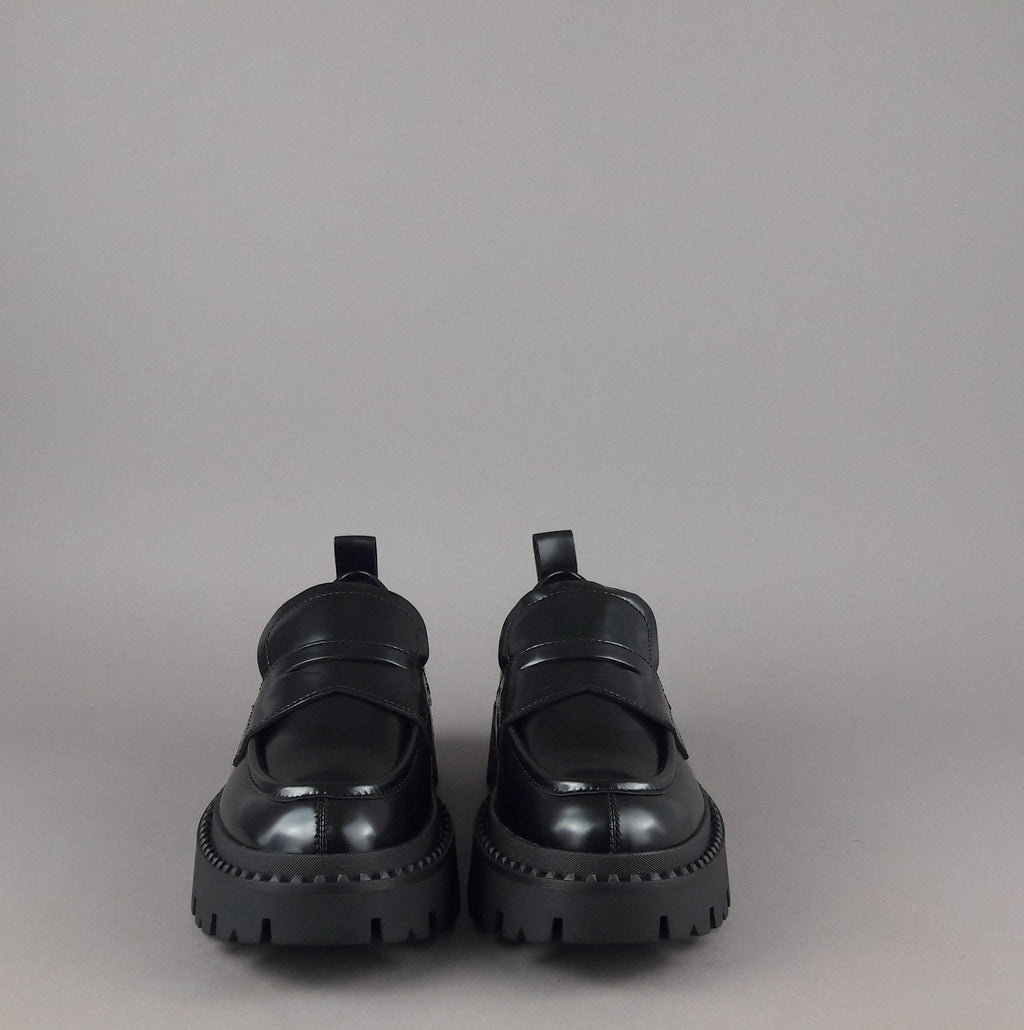 ASH Mocassini Donna Genial Studs Pelle Abrasivata Nero