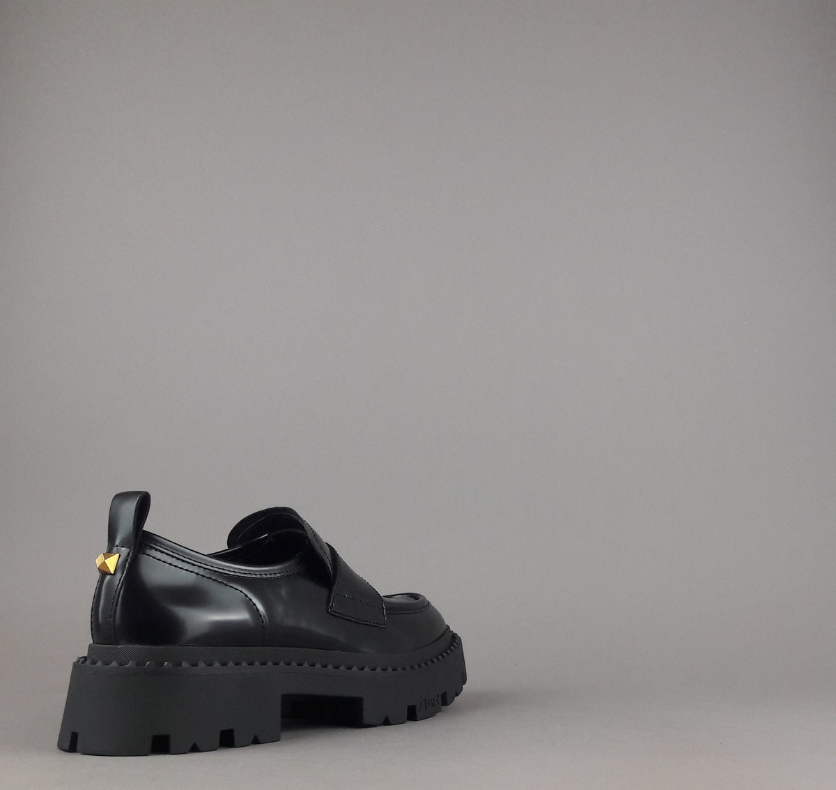 ASH Mocassini Donna Genial Studs Pelle Abrasivata Nero