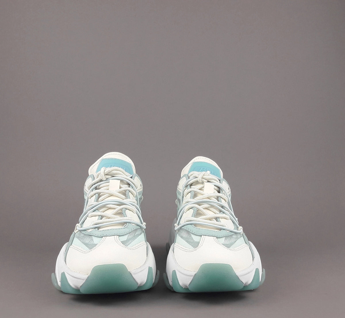 ASH Sneakers Donna Extra Bis Camoscio Tela Bianco Verde