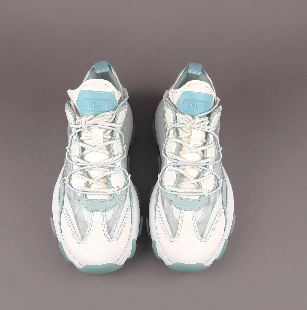 ASH Sneakers Donna Extra Bis Camoscio Tela Bianco Verde