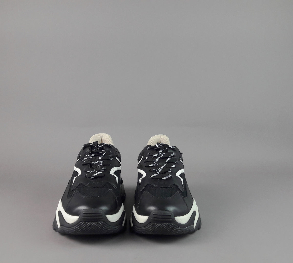ASH Sneakers Donna Addict Pelle Tela Nero