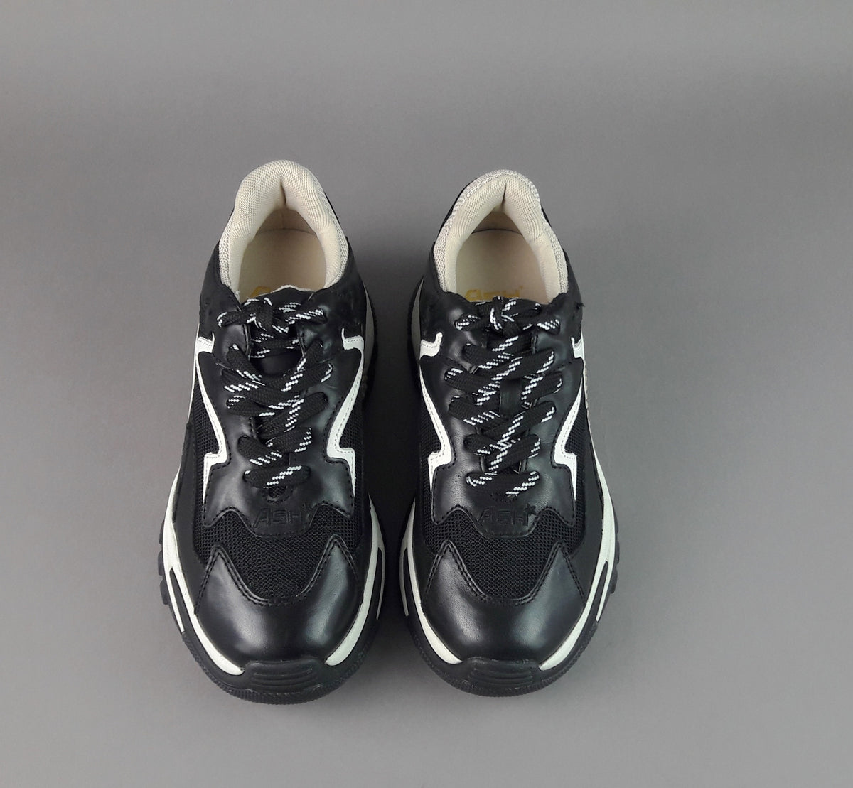 ASH Sneakers Donna Addict Pelle Tela Nero