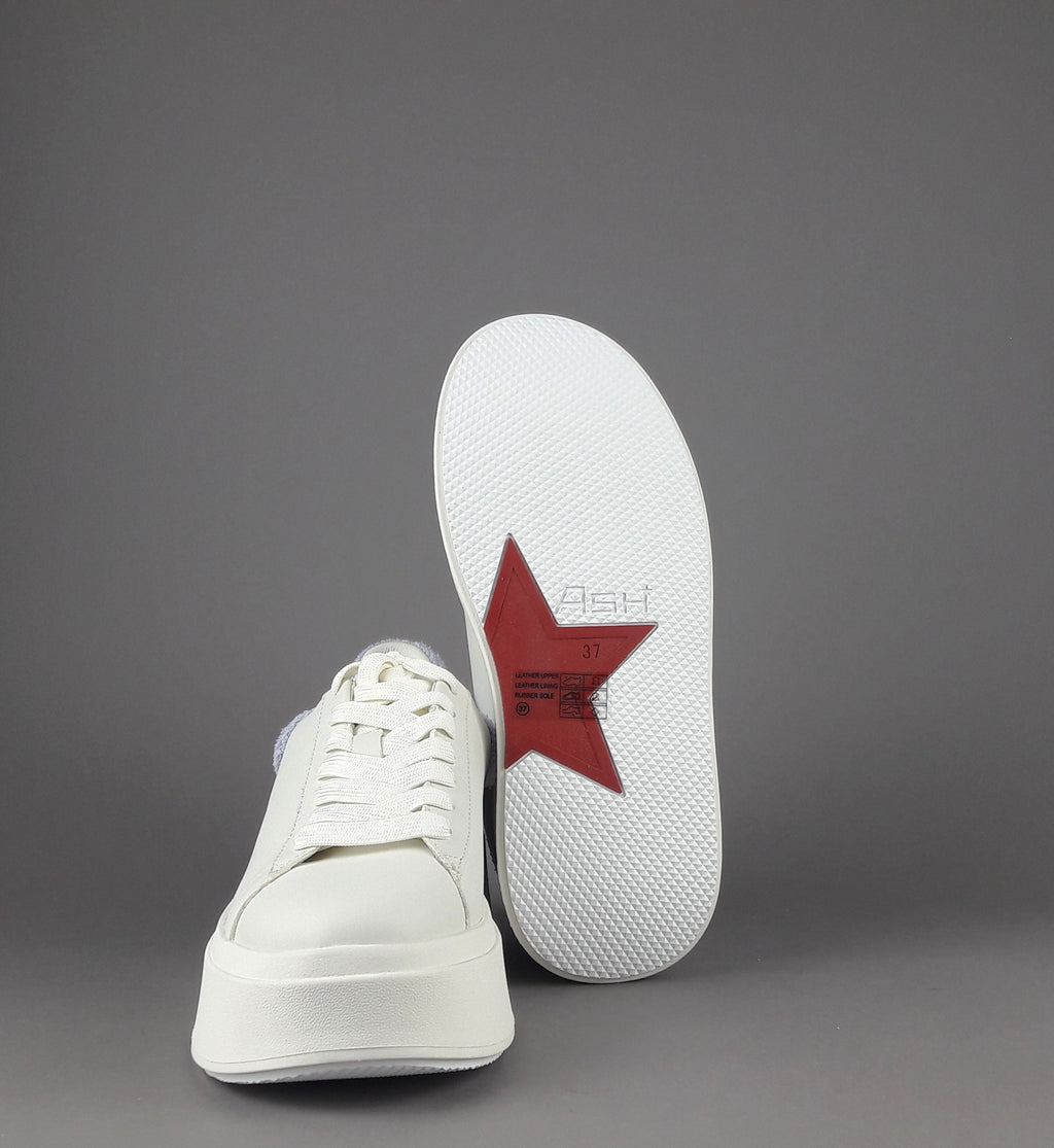 ASH Sneakers Donna Moby Be Kind Pelle Bianco Spoiler Lilla