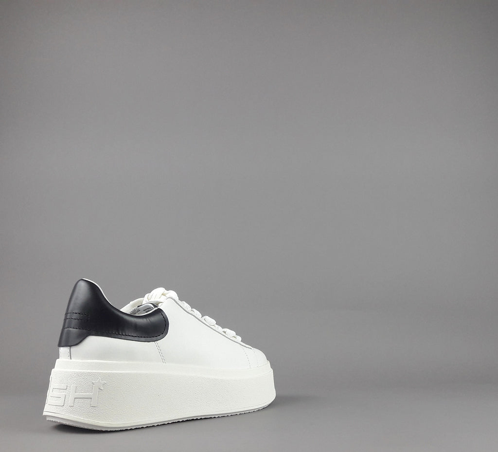 ASH Sneakers Donna Moby Pelle Bianco Spoiler Nero