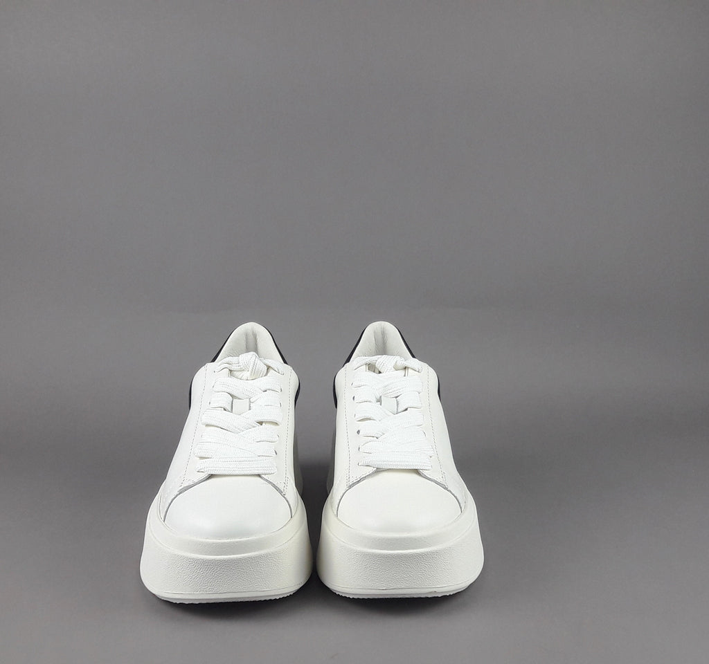ASH Sneakers Donna Moby Pelle Bianco Spoiler Nero