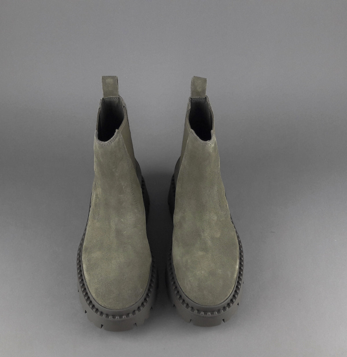 ASH Tronchetto Chelsea Donna Genesis Camoscio Verde Militare Tenue