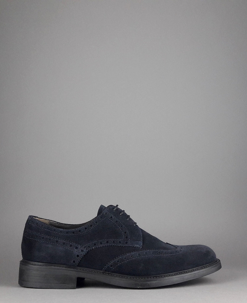 Barrett Derby Uomo Camoscio Blu Scuro
