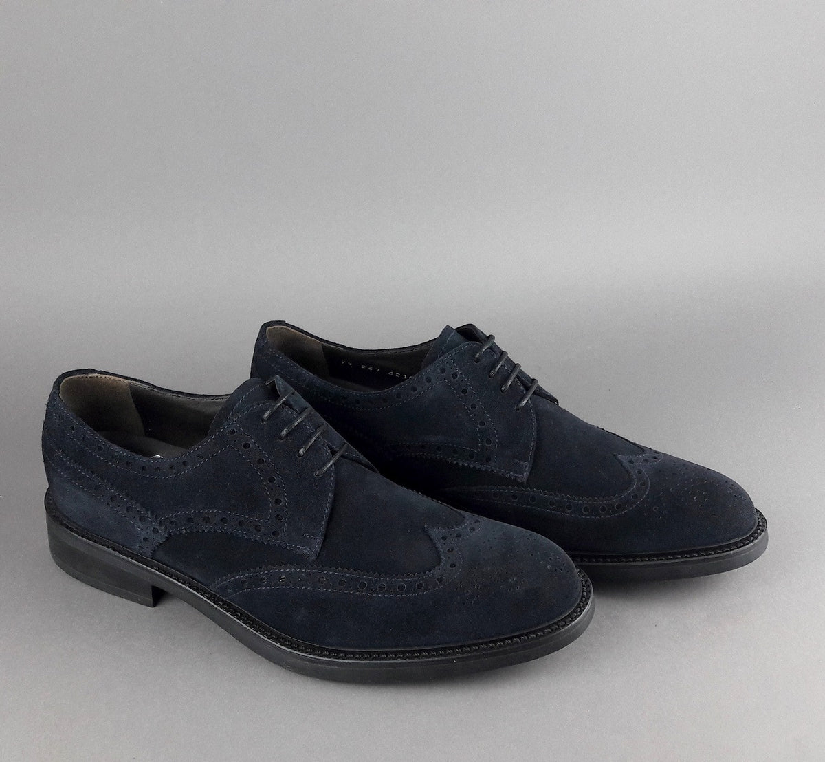 Barrett Derby Uomo Camoscio Blu Scuro