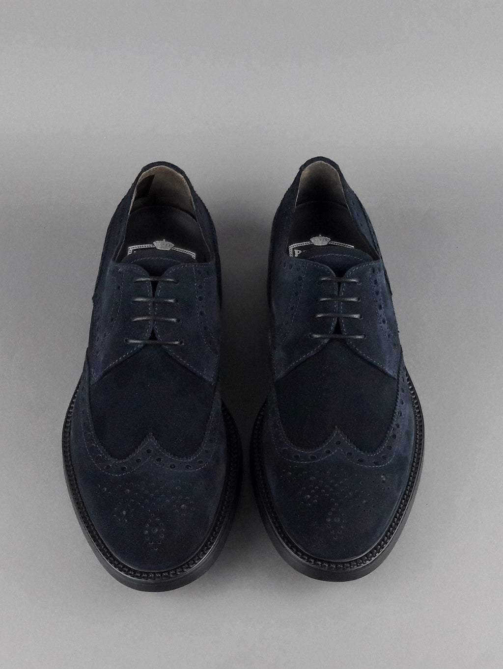 Barrett Derby Uomo Camoscio Blu Scuro