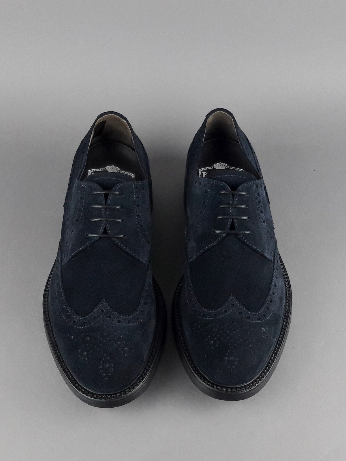 Barrett Derby Uomo Camoscio Blu Scuro