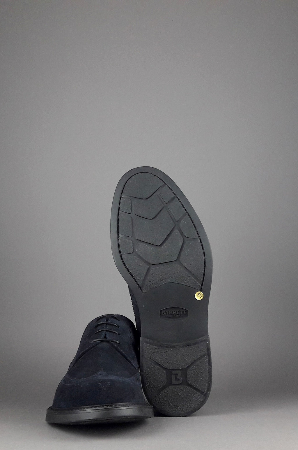 Barrett Derby Uomo Camoscio Blu Scuro