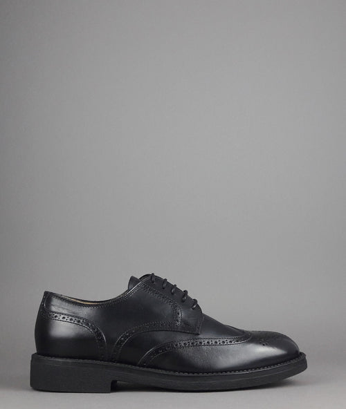 Barrett Derby Uomo Pelle Nero Bucature Brogue