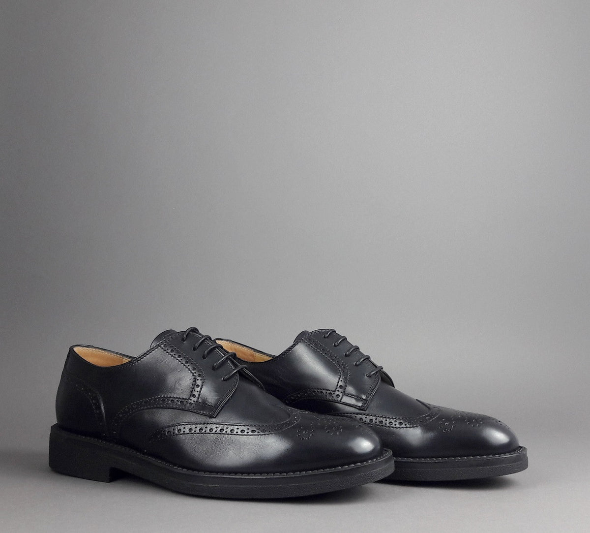 Barrett Derby Uomo Pelle Nero Bucature Brogue
