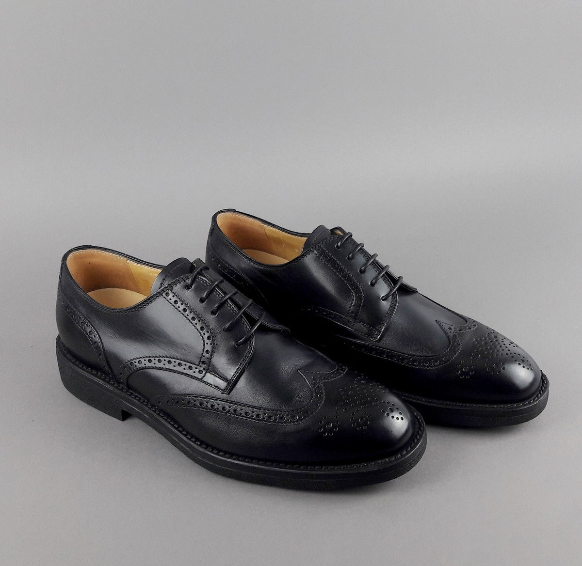 Barrett Derby Uomo Pelle Nero Bucature Brogue